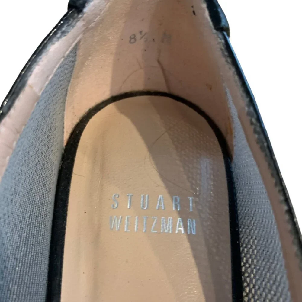 Stuart Weitzman Tipper Studded Ballet Flats Womens Size 8.5 - Picture 6 of 11